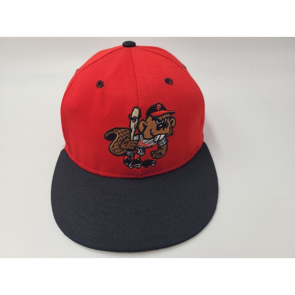 Vintage Portland Beavers Pro Line Fitted 7 1/8 Hat Cap Minnesota Twins MiLB Red